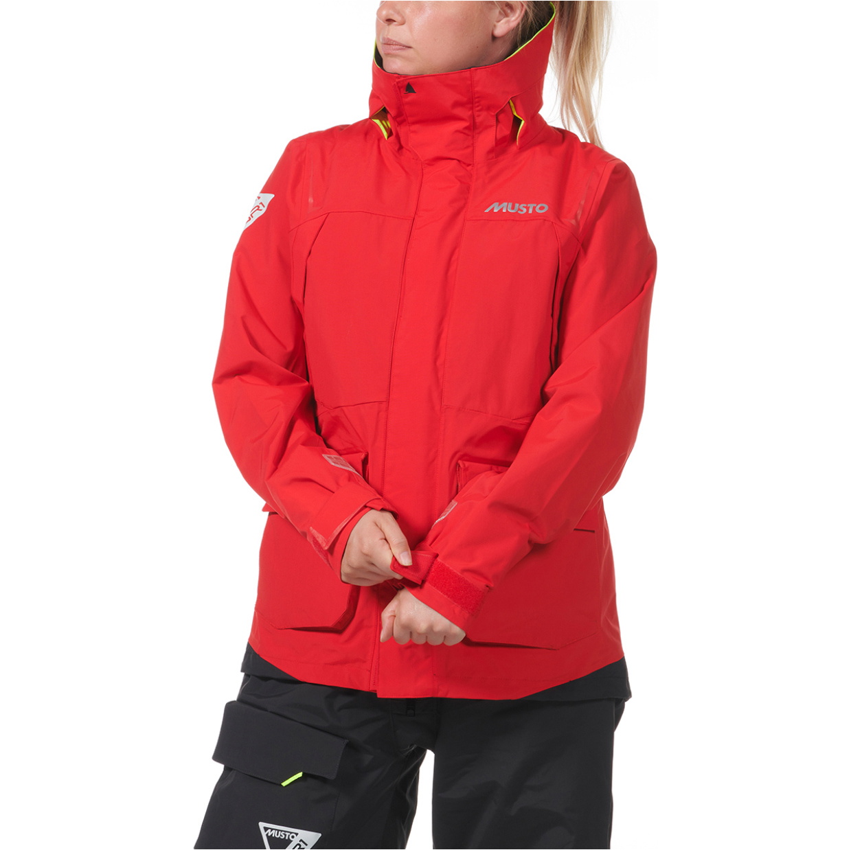 2026 Musto Mujer Br1 Chaqueta Channel 82405 - Rojo Verdadero